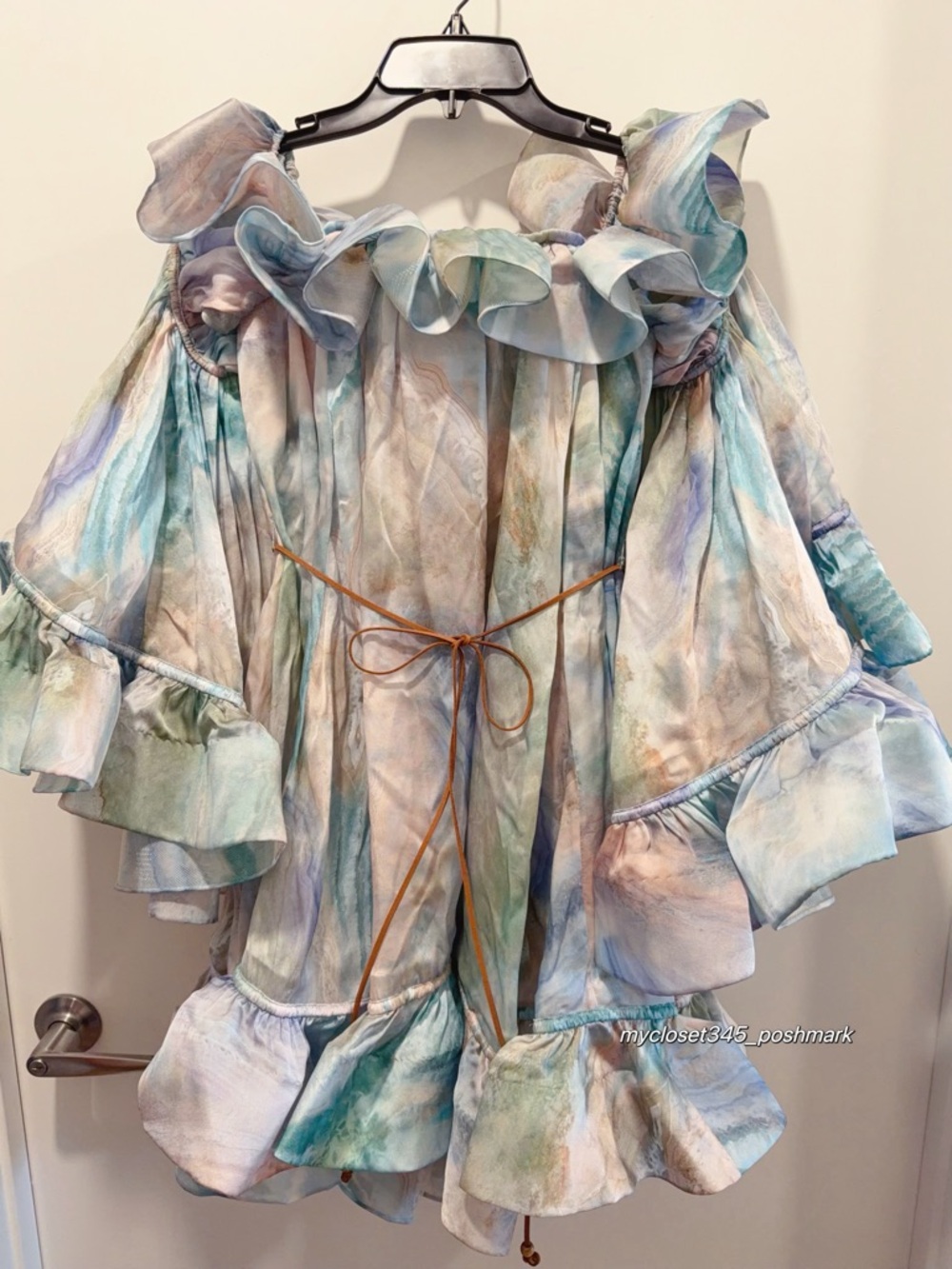 🔥RUNWAY AU1 NWT Zimmermann Illuminate Flounce Mini Dress
